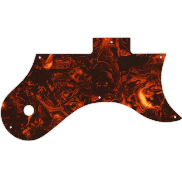 USA CUSTOM PICKGUARD für GIBSON® HOLLOWBODY ARCHTOP L-6S® JAZZGUITAR - 4 Ply PG FAUX TORTOISE